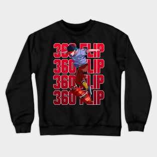 360 Flip Skater Skateboarding Tre Flip Crewneck Sweatshirt